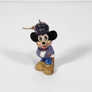 Walt Disney Productions‎ Mickey Mouse Ceramic Christmas Ornament Japan Vintage